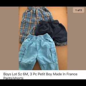 Baby boys pants lot made in France